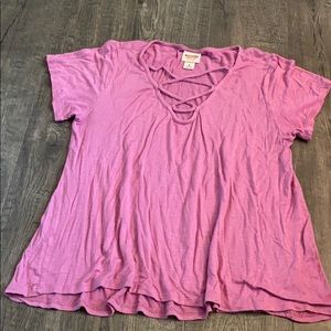 Mossimo Supply Co short sleeve pink shirt